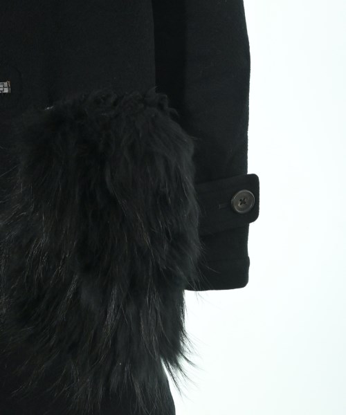 BORDERS at BALCONY（ボーダーズ　アット　バルコニー）ダッフルコート 黒 サイズ:38(M位) レディース/2200639340074