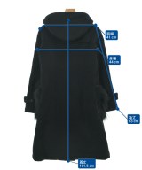 BORDERS at BALCONY（ボーダーズ　アット　バルコニー）ダッフルコート 黒 サイズ:38(M位) レディース/2200639340074