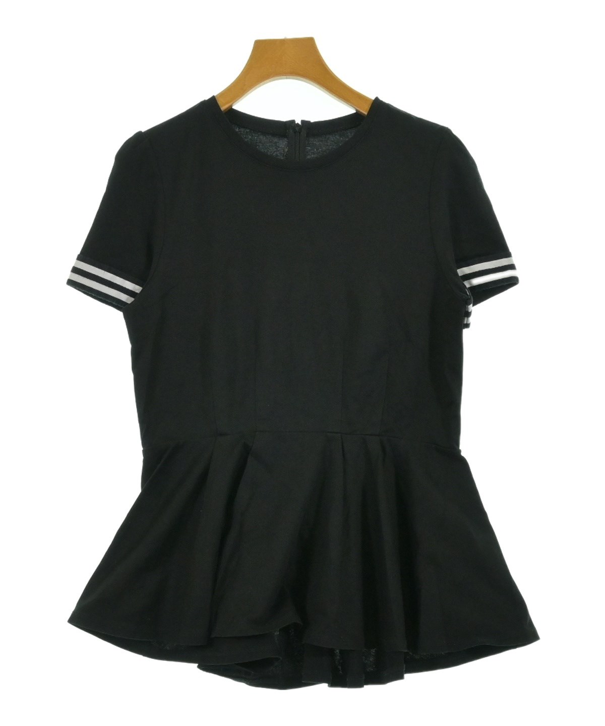 ボーダーズアットバルコニー　 半袖Tシャツ サイズ38　黒 BORDERS at BALCONY - BORDERS at BALCONY 半袖Tシャツ ブラック