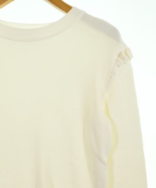 BORDERS at BALCONY（ボーダーズ　アット　バルコニー）ニット・セーター 白 サイズ:36(S位) レディース/2200616896112