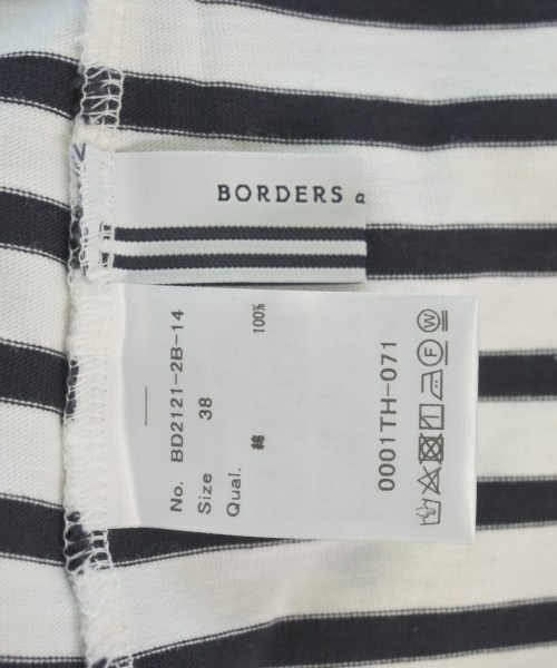 BORDERS at BALCONY（ボーダーズ　アット　バルコニー）Tシャツ・カットソー 白 サイズ:38(M位) レディース/2200618718078