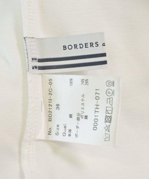 BORDERS at BALCONY（ボーダーズ　アット　バルコニー）Tシャツ・カットソー 白 サイズ:36(S位) レディース/2200618718085