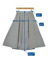 BORDERS at BALCONY（ボーダーズ　アット　バルコニー）ロング・マキシ丈スカート 白 サイズ:36(S位) レディース/2200620903059