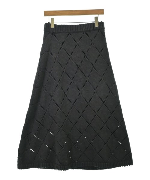 BORDERS at BALCONY(ボーダーズ　アット　バルコニー)ロング・マキシ丈スカート グレー サイズ:36(S位)/2200669837087