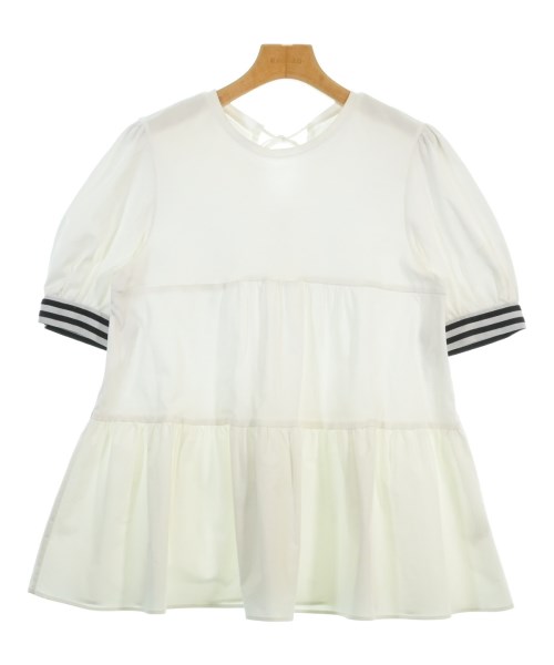 BORDERS at BALCONY(ボーダーズ　アット　バルコニー)ブラウス 白 サイズ:36(S位)/2200670118250