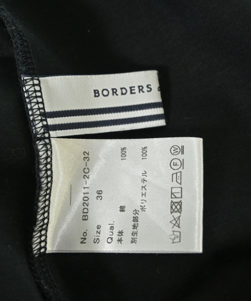 BORDERS at BALCONY（ボーダーズ　アット　バルコニー）Tシャツ・カットソー 黒 サイズ:36(S位) レディース/2200672559327