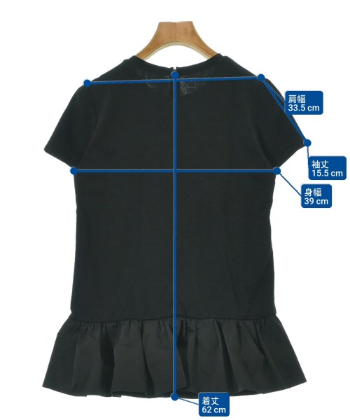 BORDERS at BALCONY（ボーダーズ　アット　バルコニー）Tシャツ・カットソー 黒 サイズ:36(S位) レディース/2200672559327