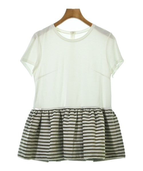 BORDERS at BALCONY(ボーダーズ　アット　バルコニー)Tシャツ・カットソー 白 サイズ:36(S位)/2200693609032