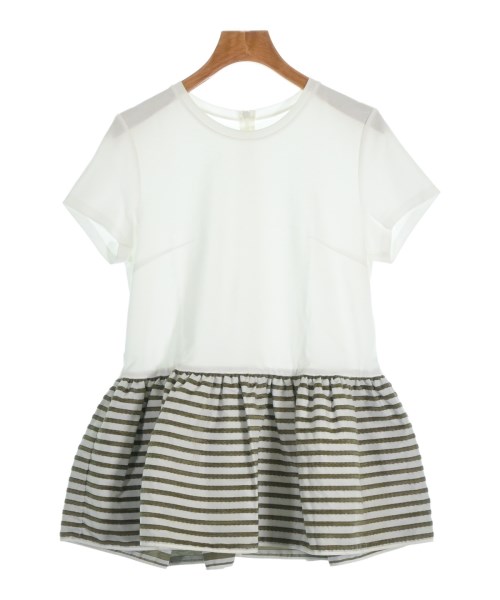 BORDERS at BALCONY(ボーダーズ　アット　バルコニー)Tシャツ・カットソー 白 サイズ:36(S位)/2200694981021