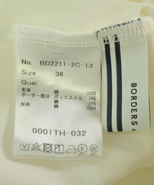 BORDERS at BALCONY（ボーダーズ　アット　バルコニー）Tシャツ・カットソー 白 サイズ:36(S位) レディース/2200710849250