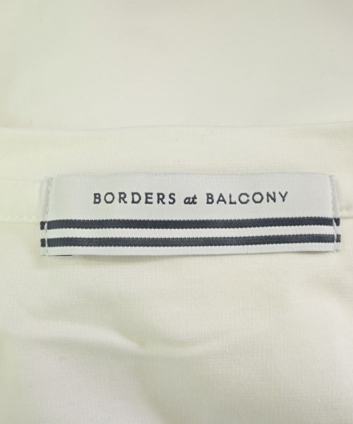 BORDERS at BALCONY（ボーダーズ　アット　バルコニー）Tシャツ・カットソー 白 サイズ:38(M位) レディース/2200637899451