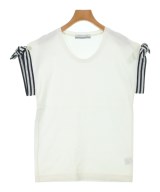 BORDERS at BALCONY（ボーダーズ　アット　バルコニー）Tシャツ・カットソー 白 サイズ:38(M位) レディース/2200637899451