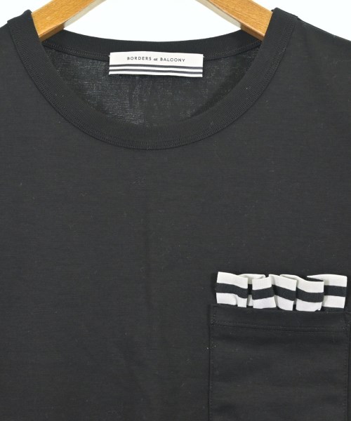 BORDERS at BALCONY（ボーダーズ　アット　バルコニー）Tシャツ・カットソー 黒 サイズ:L レディース/2200698866065