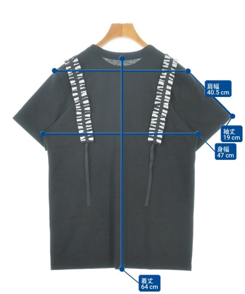 BORDERS at BALCONY（ボーダーズ　アット　バルコニー）Tシャツ・カットソー 黒 サイズ:36(S位) レディース/2200704535046