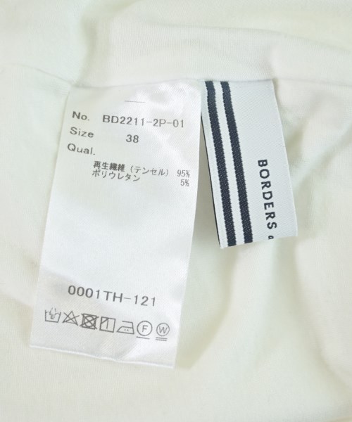 BORDERS at BALCONY（ボーダーズ　アット　バルコニー）Tシャツ・カットソー 白 サイズ:38(M位) レディース/2200665086021