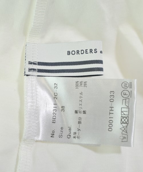 BORDERS at BALCONY（ボーダーズ　アット　バルコニー）Tシャツ・カットソー 白 サイズ:38(M位) レディース/2200664189099