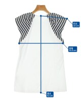 BORDERS at BALCONY（ボーダーズ　アット　バルコニー）Tシャツ・カットソー 白 サイズ:38(M位) レディース/2200664189099