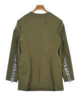 BORDERS at BALCONY（ボーダーズ　アット　バルコニー）ノーカラージャケット カーキ サイズ:38(M位) レディース/2200714077031