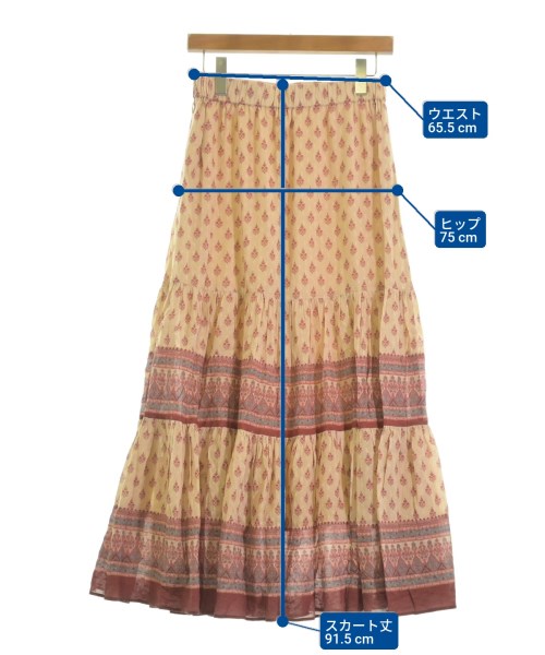 Sara mallika（サラマリカ）ロング・マキシ丈スカート ベージュ サイズ:-(M位) レディース/2200624117018