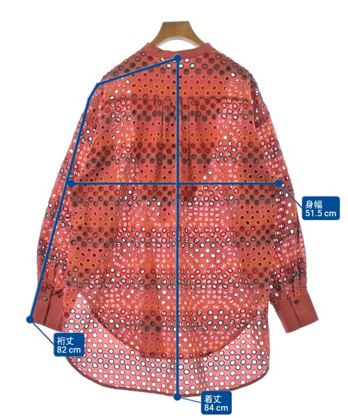 Sara mallika（サラマリカ）ブラウス 赤 サイズ:F レディース/2200679815037