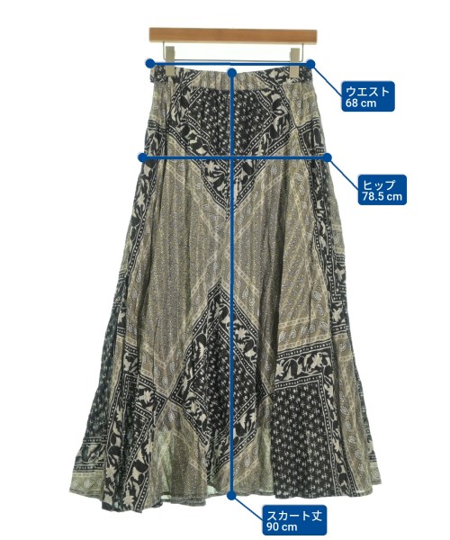 Sara mallika（サラマリカ）ロング・マキシ丈スカート グレー サイズ:L レディース/2200650413016