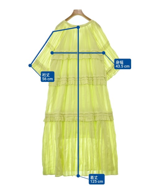 Sara mallika（サラマリカ）ワンピース 黄 サイズ:M レディース/2200665760013