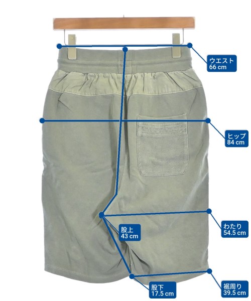 JOHN ELLIOTT（ジョンエリオット）ショートパンツ カーキ サイズ:1(S位) メンズ/2200627521614