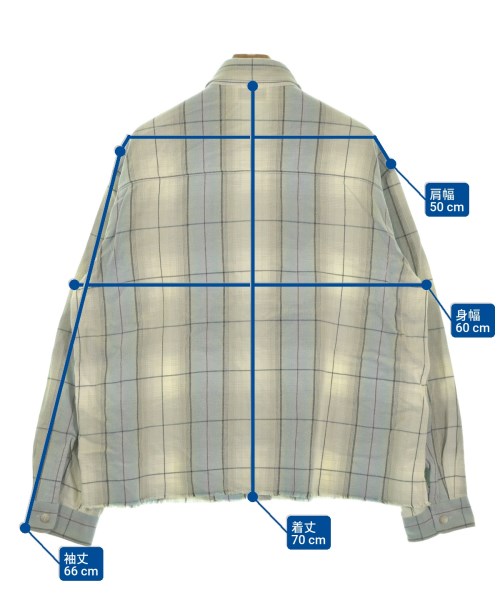 JOHN ELLIOTT（ジョンエリオット）カジュアルシャツ グレー サイズ:4(XL位) メンズ/2200642480071