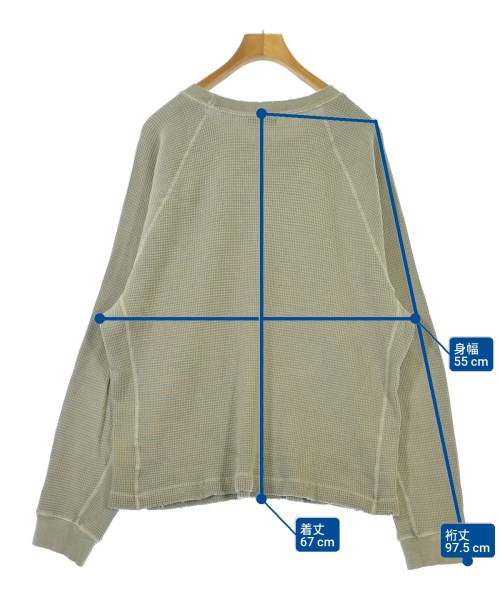 JOHN ELLIOTT（ジョンエリオット）Tシャツ・カットソー カーキ サイズ:3(L位) メンズ/2200642480088