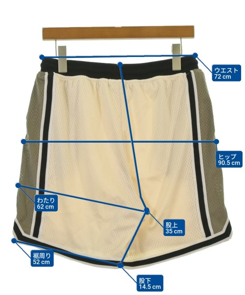 JOHN ELLIOTT（ジョンエリオット）ショートパンツ 白 サイズ:2(M位) メンズ/2200642480095