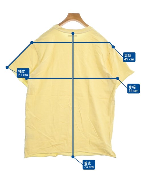 JOHN ELLIOTT（ジョンエリオット）Tシャツ・カットソー 黄 サイズ:3(L位) メンズ/2200634394249