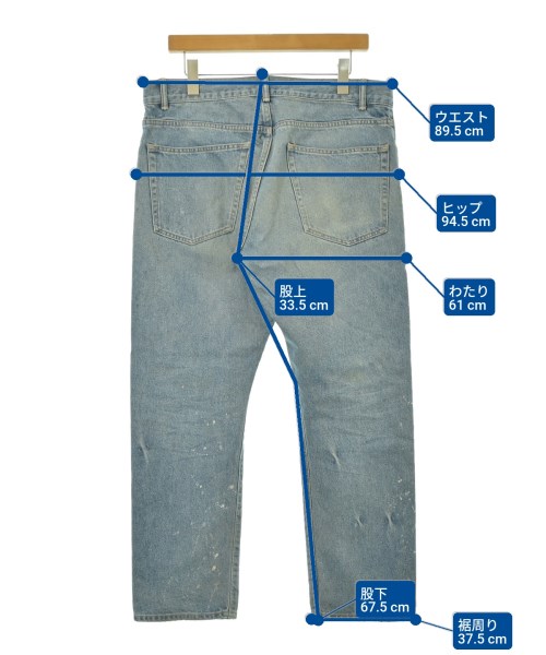 JOHN ELLIOTT（ジョンエリオット）デニムパンツ 青 サイズ:32(L位) メンズ/2200627976551