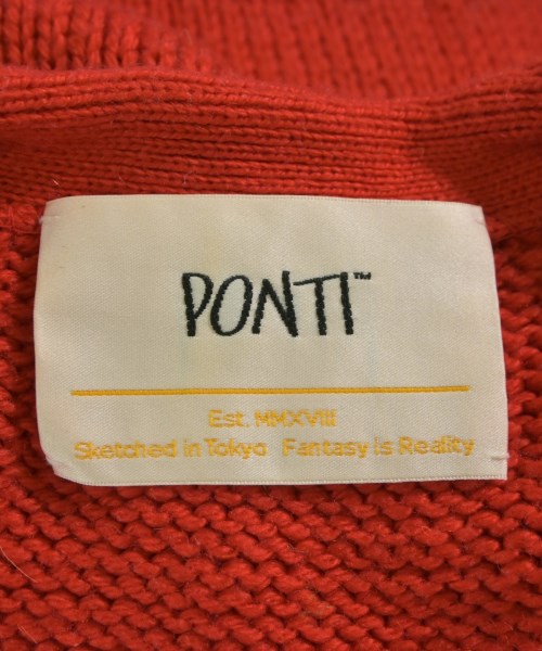PONTI（ポンティ）カーディガン 赤 サイズ:F レディース/2200627931048