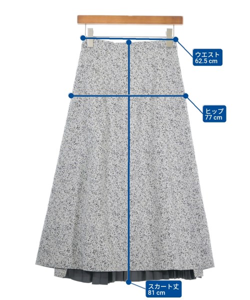 PONTI（ポンティ）ロング・マキシ丈スカート 白 サイズ:F レディース/2200621353099