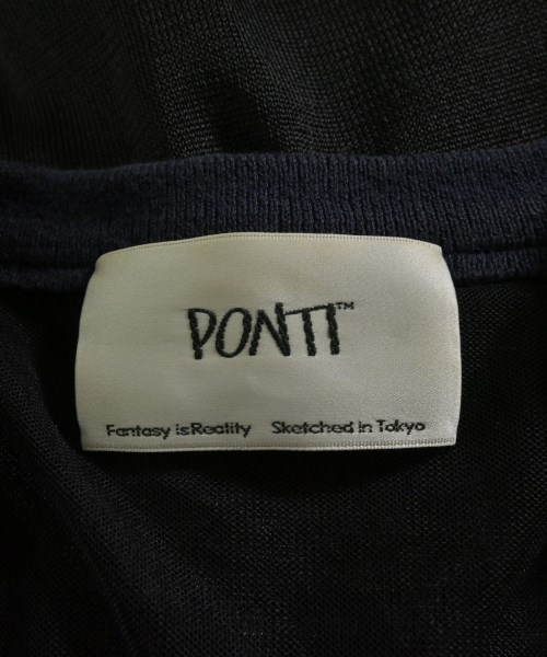 PONTI（ポンティ）カーディガン 黒 サイズ:F レディース/2200657288075