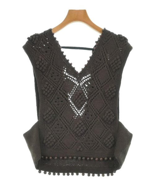 PONTI(ポンティ)ベスト/ノースリーブ 茶 サイズ:F/2200647976043