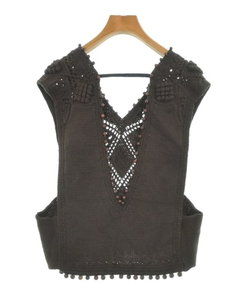 PONTI（ポンティ）ベスト/ノースリーブ 茶 サイズ:F レディース/2200647976043