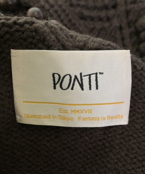 PONTI（ポンティ）ベスト/ノースリーブ 茶 サイズ:F レディース/2200647976043