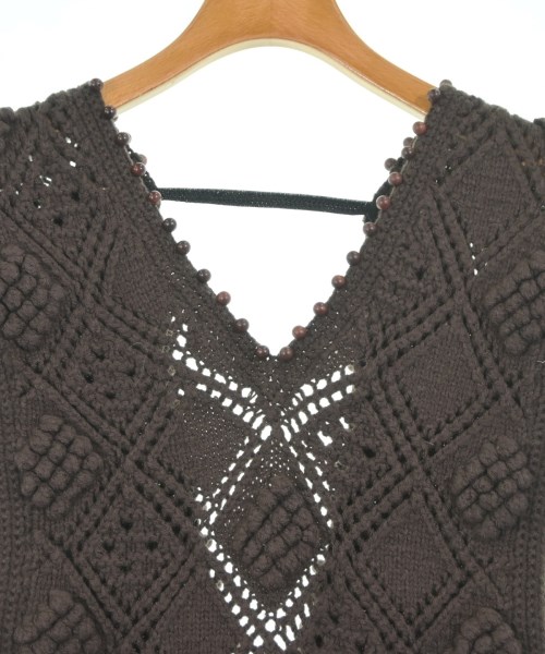 PONTI（ポンティ）ベスト/ノースリーブ 茶 サイズ:F レディース/2200647976043