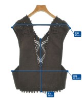 PONTI（ポンティ）ベスト/ノースリーブ 茶 サイズ:F レディース/2200647976043