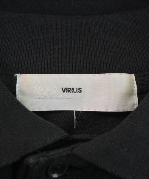 TOGA VIRILIS（トーガ　ビリリース）ポロシャツ 黒 サイズ:48(L位) メンズ/2200529952080