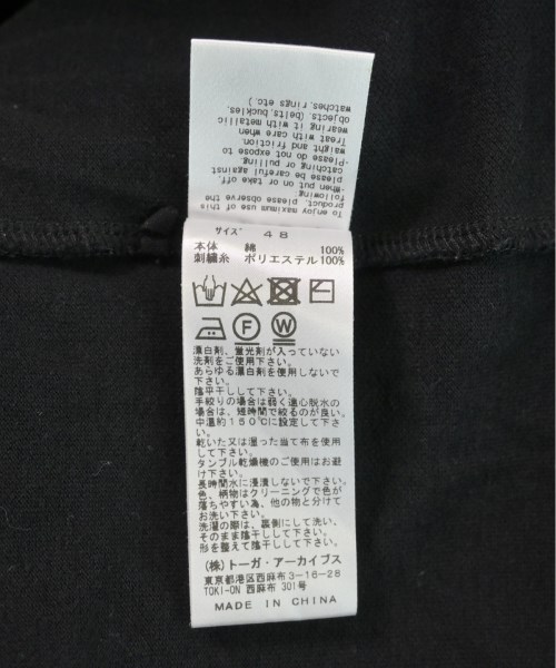 TOGA VIRILIS（トーガ　ビリリース）ポロシャツ 黒 サイズ:48(L位) メンズ/2200529952080