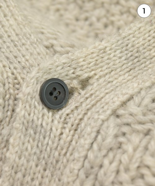 TOGA VIRILIS（トーガ　ビリリース）カーディガン ベージュ サイズ:48(L位) メンズ/2200623206065