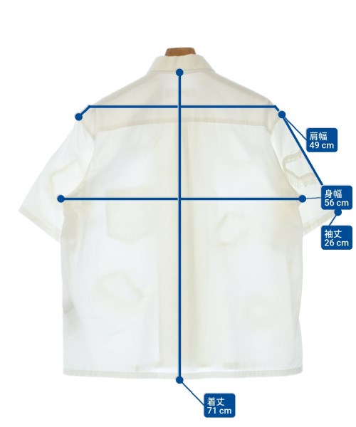 TOGA VIRILIS（トーガ　ビリリース）カジュアルシャツ 白 サイズ:44(M位) メンズ/2200628115041