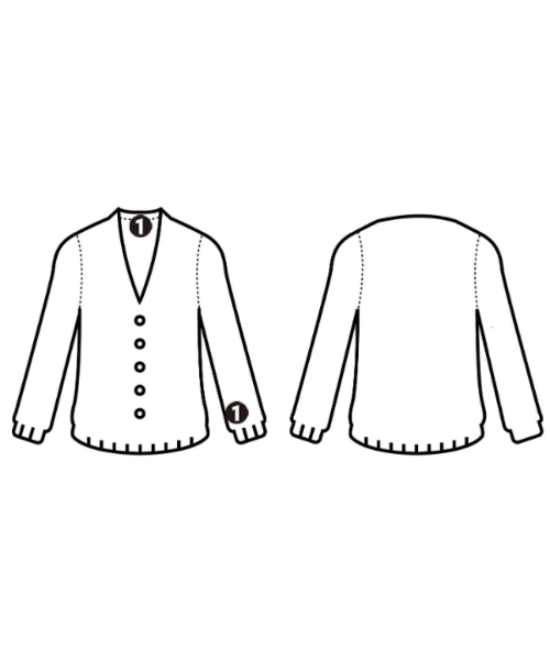 TOGA VIRILIS（トーガ　ビリリース）カーディガン 黒 サイズ:48(L位) メンズ/2200619764098