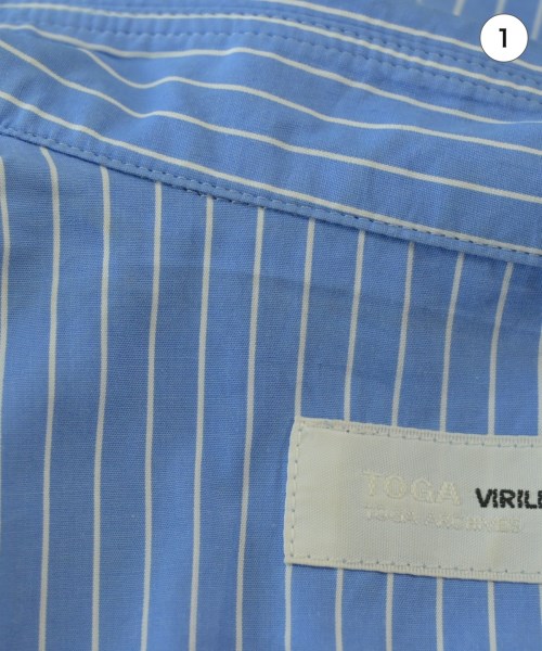 TOGA VIRILIS（トーガ　ビリリース）カジュアルシャツ 青 サイズ:48(L位) メンズ/2200679587156