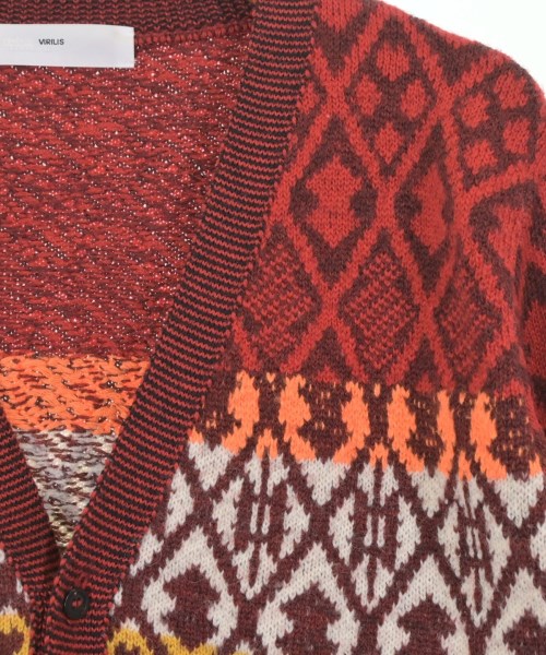 TOGA VIRILIS（トーガ　ビリリース）カーディガン 赤 サイズ:46(M位) メンズ/2200660425016