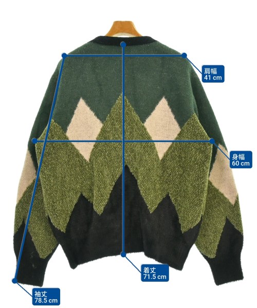 TOGA VIRILIS（トーガ　ビリリース）カーディガン 緑 サイズ:48(L位) メンズ/2200648539087