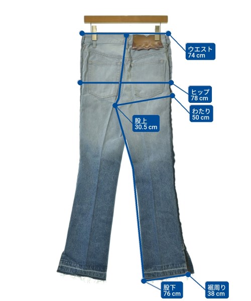 TOGA VIRILIS（トーガ　ビリリース）デニムパンツ 青 サイズ:S レディース/2200708814291