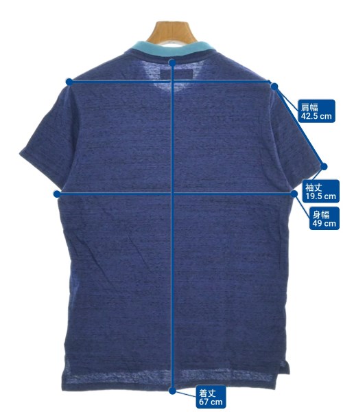 TOGA VIRILIS（トーガ　ビリリース）Tシャツ・カットソー 青 サイズ:46(M位) メンズ/2200688024062